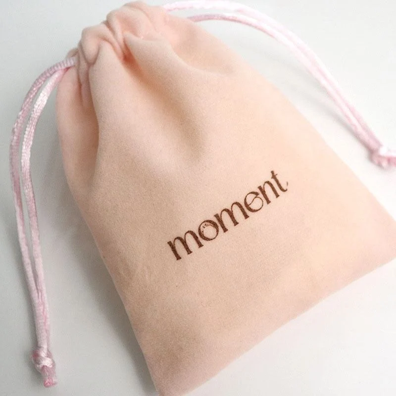 Pink Velvet Drawstring Pouch — image 5