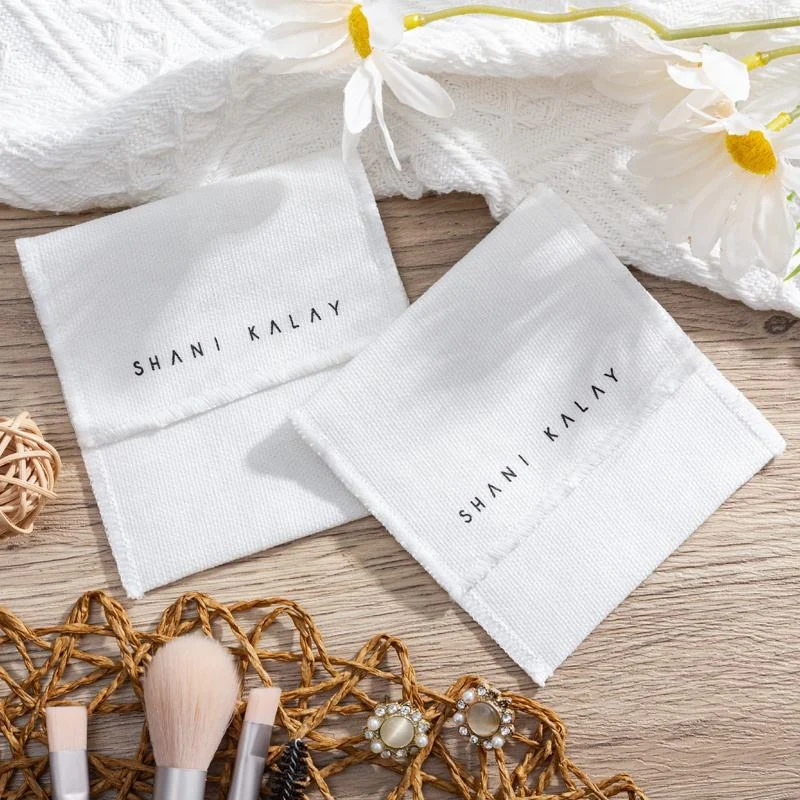White Fabric Envelope Pouch — image 3