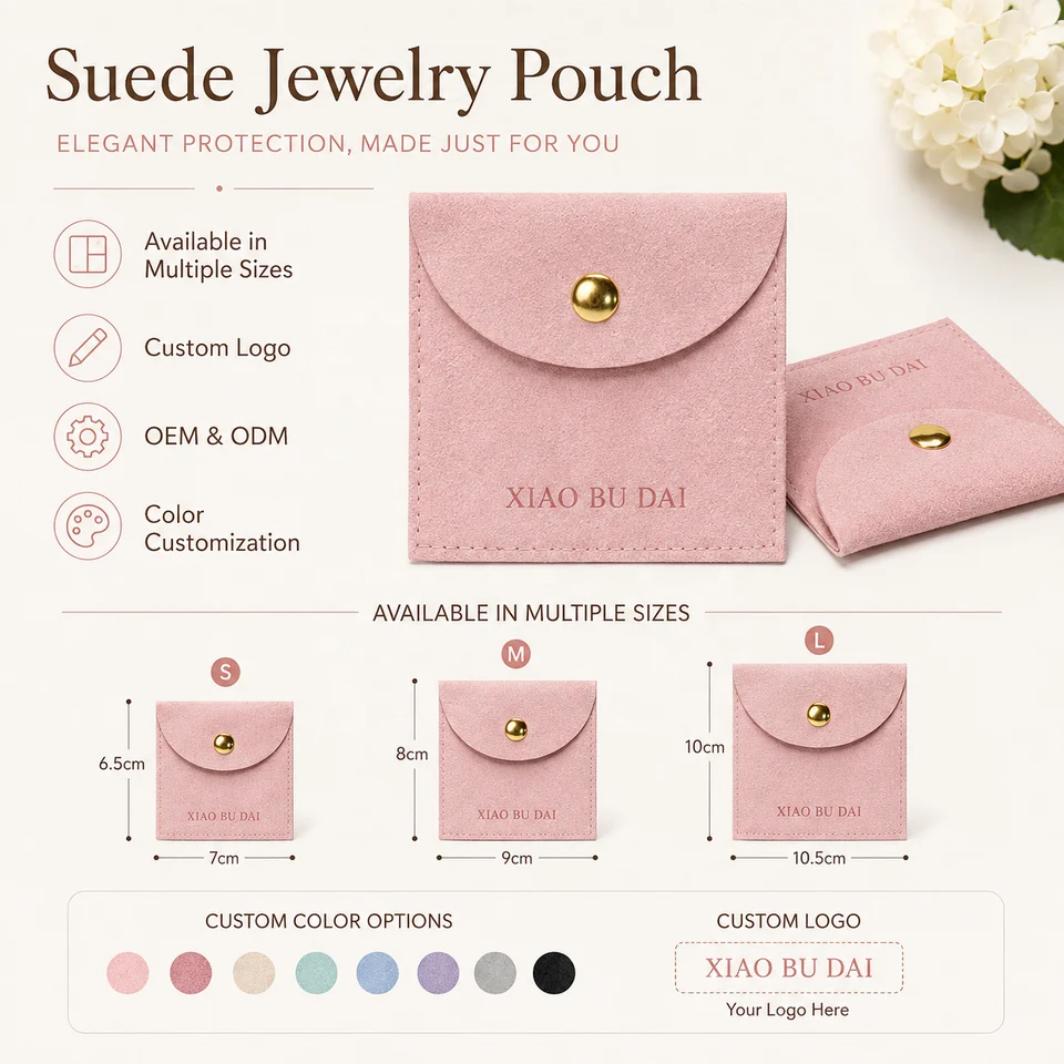 Pink Microfiber Envelope Pouch — image 3