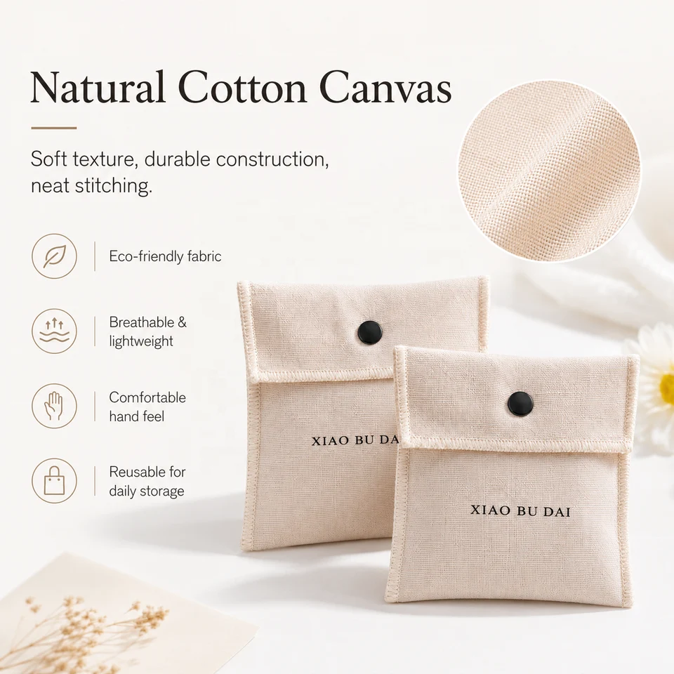 Textured Fabric Envelope Pouch — image 2