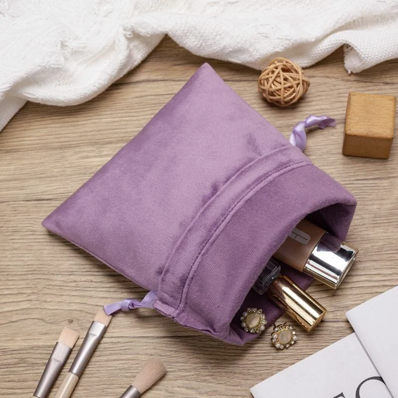 Purple Velvet Drawstring Pouch — image 6