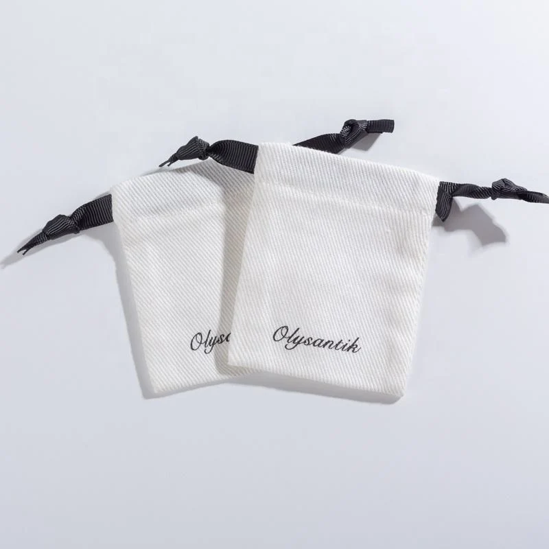 Cotton Drawstring Pouch with Ribbon — image 6