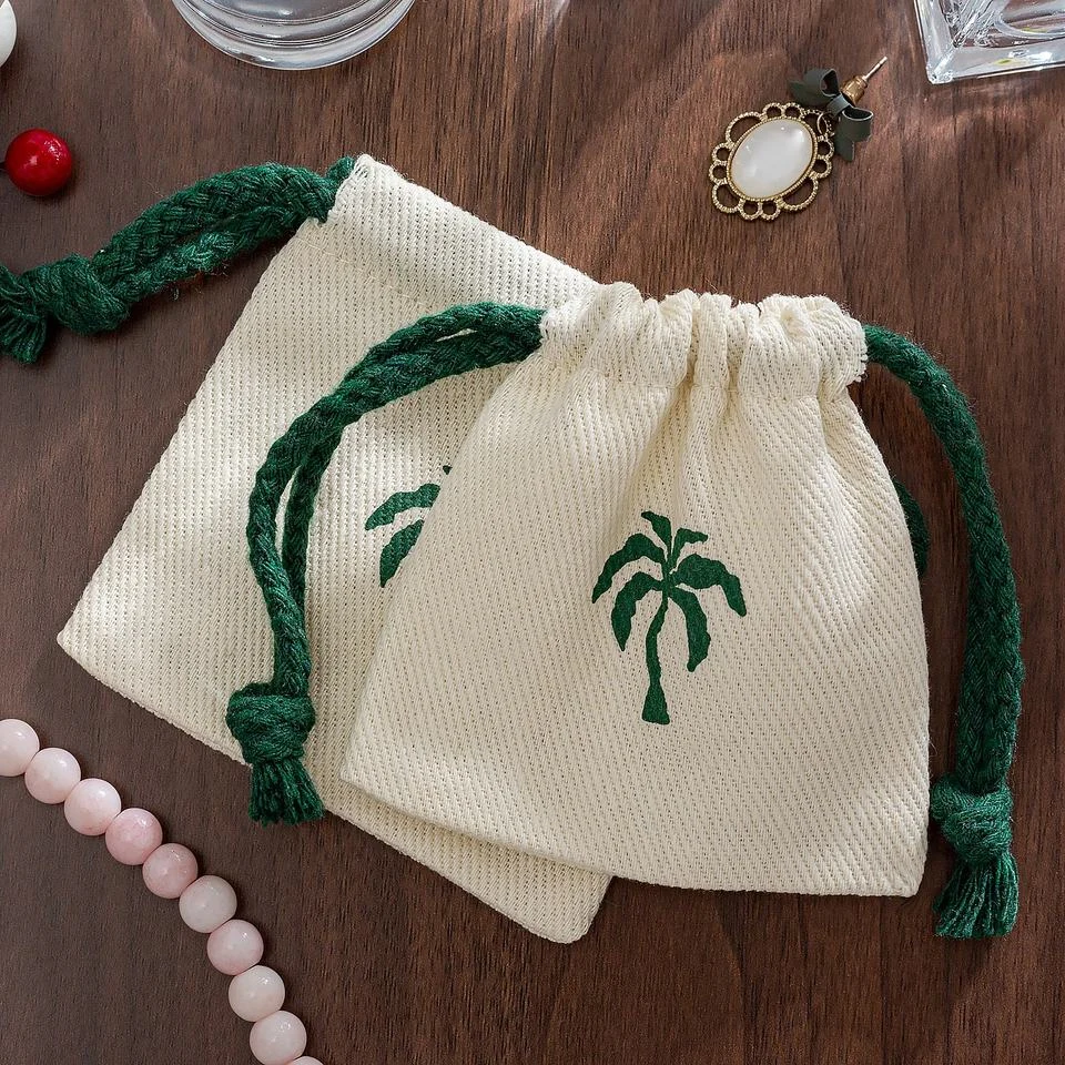 Lavender Cotton Drawstring Pouch — image 2