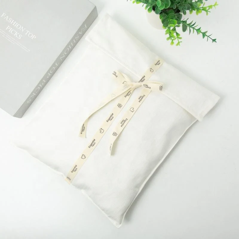 White Fabric Envelope Pouch — image 3