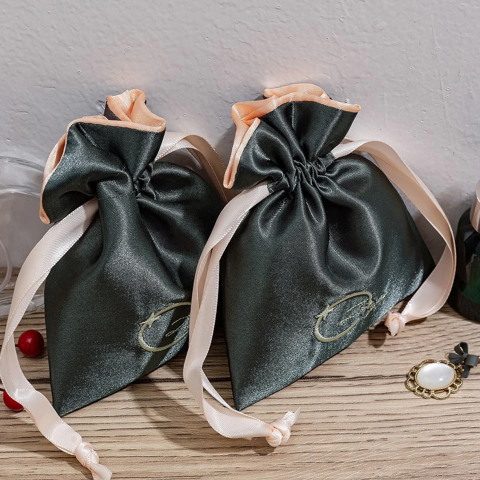Satin Drawstring Pouch — image 2