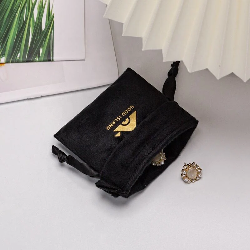 Black Velvet Drawstring Pouch — image 6