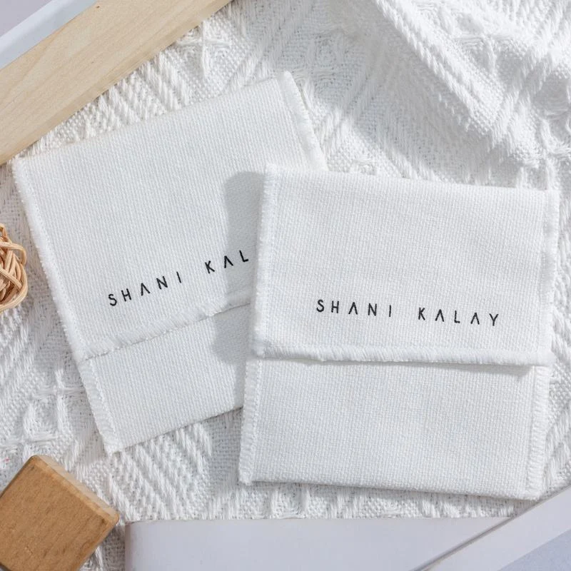 White Fabric Envelope Pouch — image 4
