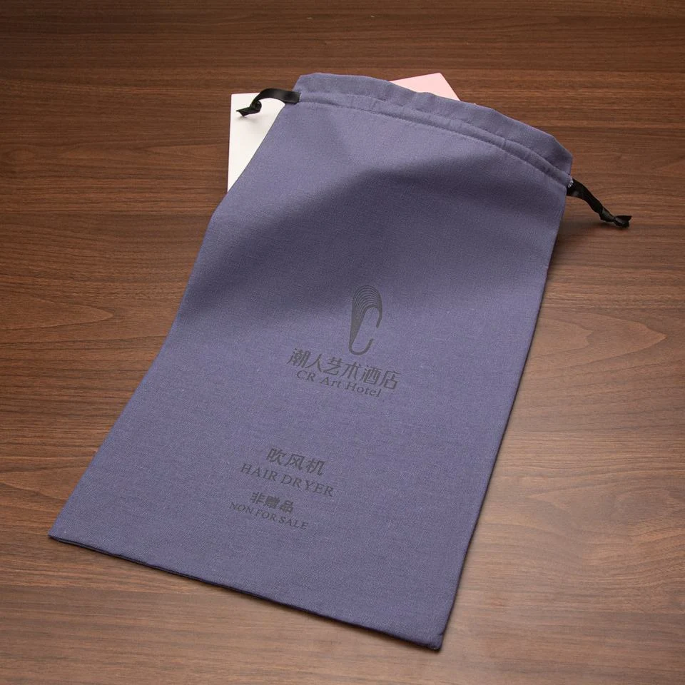 Textured Fabric Drawstring Pouch — image 6