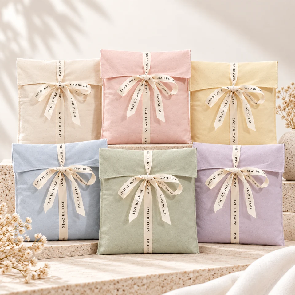 Cotton Ribbon-Tie Dust Bag — image 4