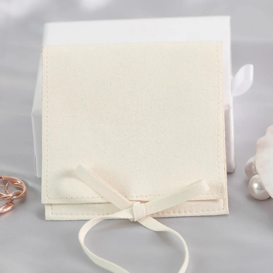 Beige Microfiber Envelope Pouch — image 4
