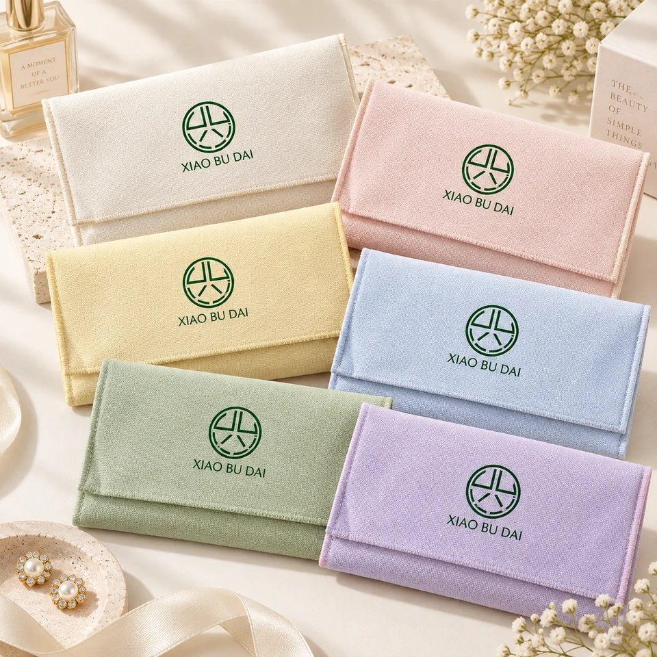 Ivory Fabric Envelope Pouch — image 4