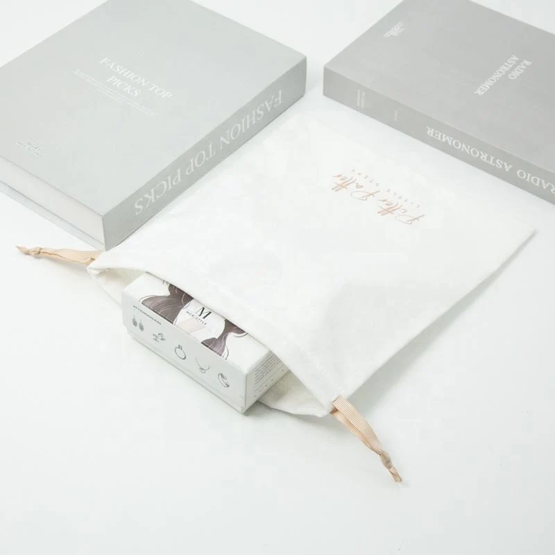 Textured Fabric Drawstring Pouch — image 4
