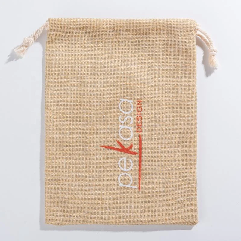 Textured Fabric Drawstring Pouch — image 6