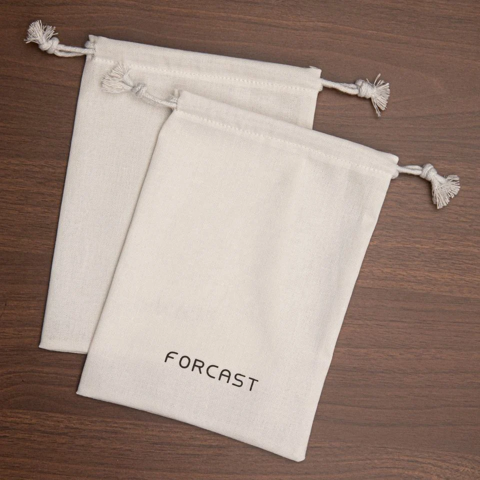 Textured Fabric Drawstring Pouch — image 5