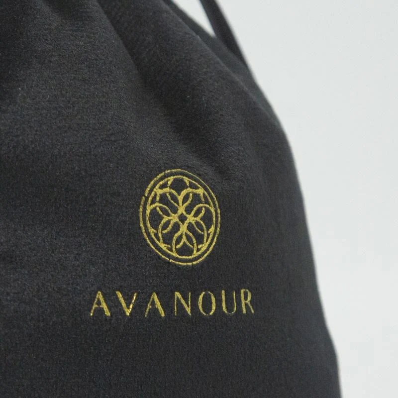 Black Velvet Drawstring Pouch — image 5