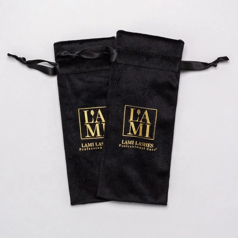 Black Velvet Drawstring Pouch — image 6