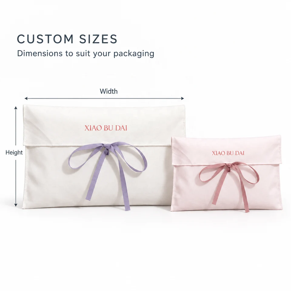Ivory Fabric Envelope Pouch — image 3