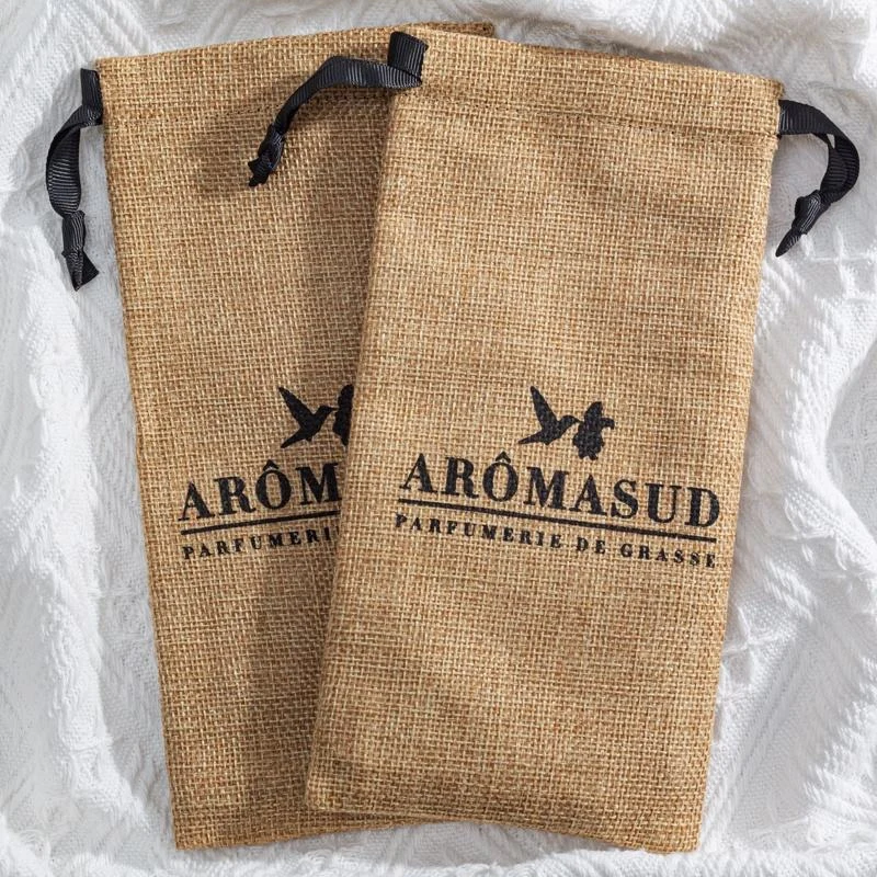 Textured Fabric Drawstring Pouch — image 6