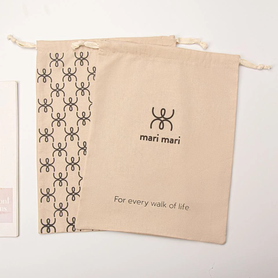 Textured Fabric Drawstring Pouch — image 4