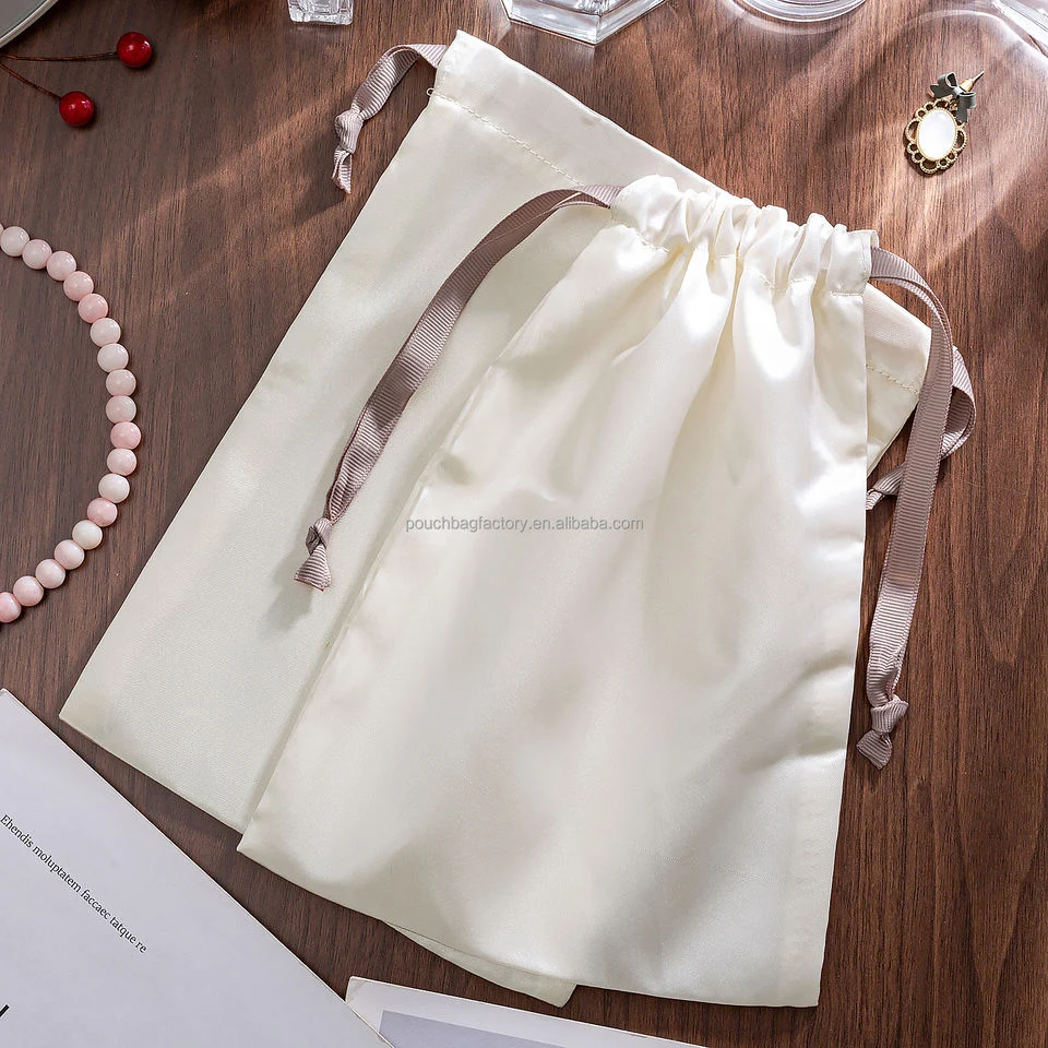 Satin Drawstring Hair Packaging Bag — image 2