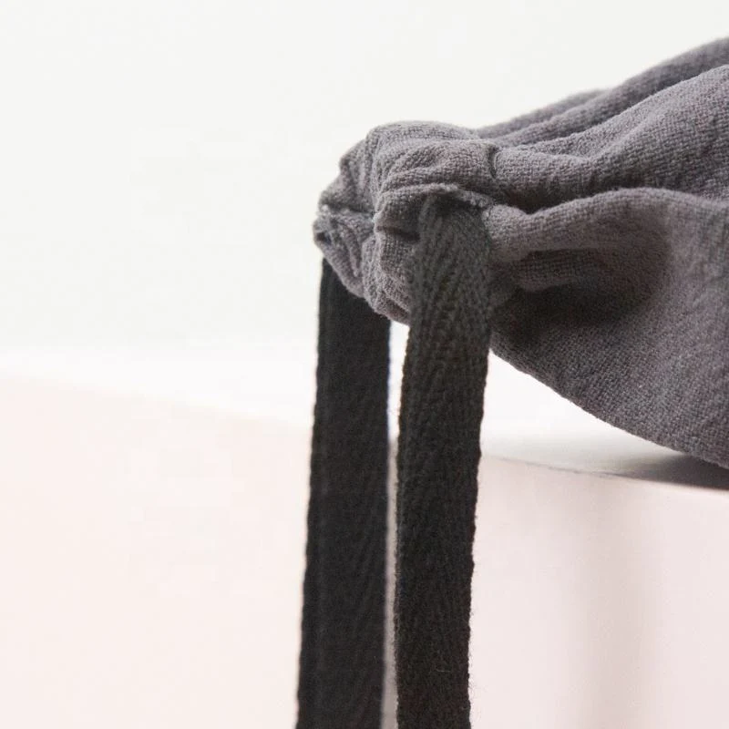 Textured Fabric Drawstring Pouch — image 5
