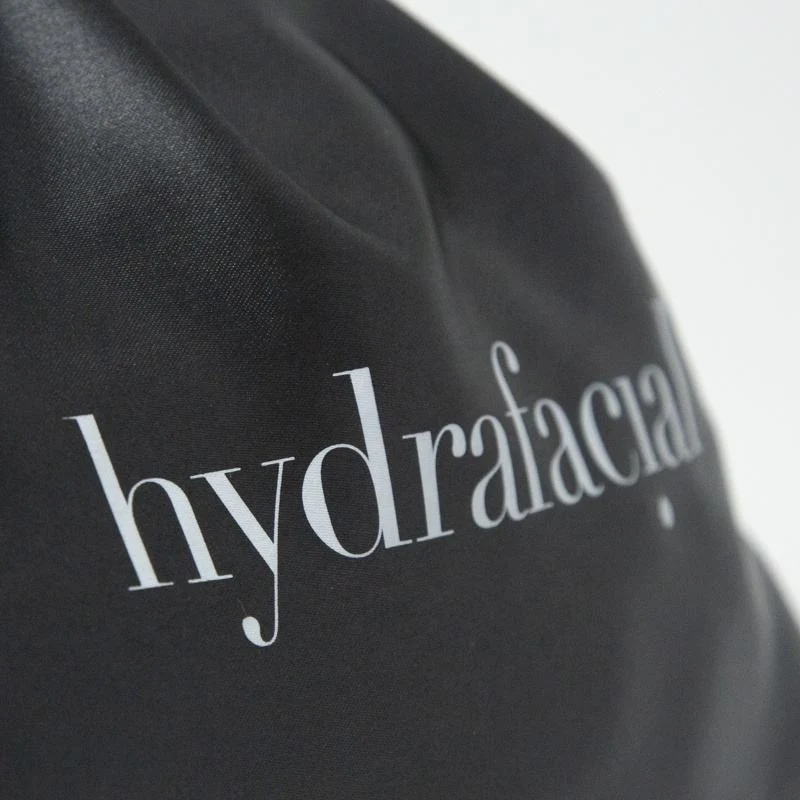 Black Satin Drawstring Pouch — image 5