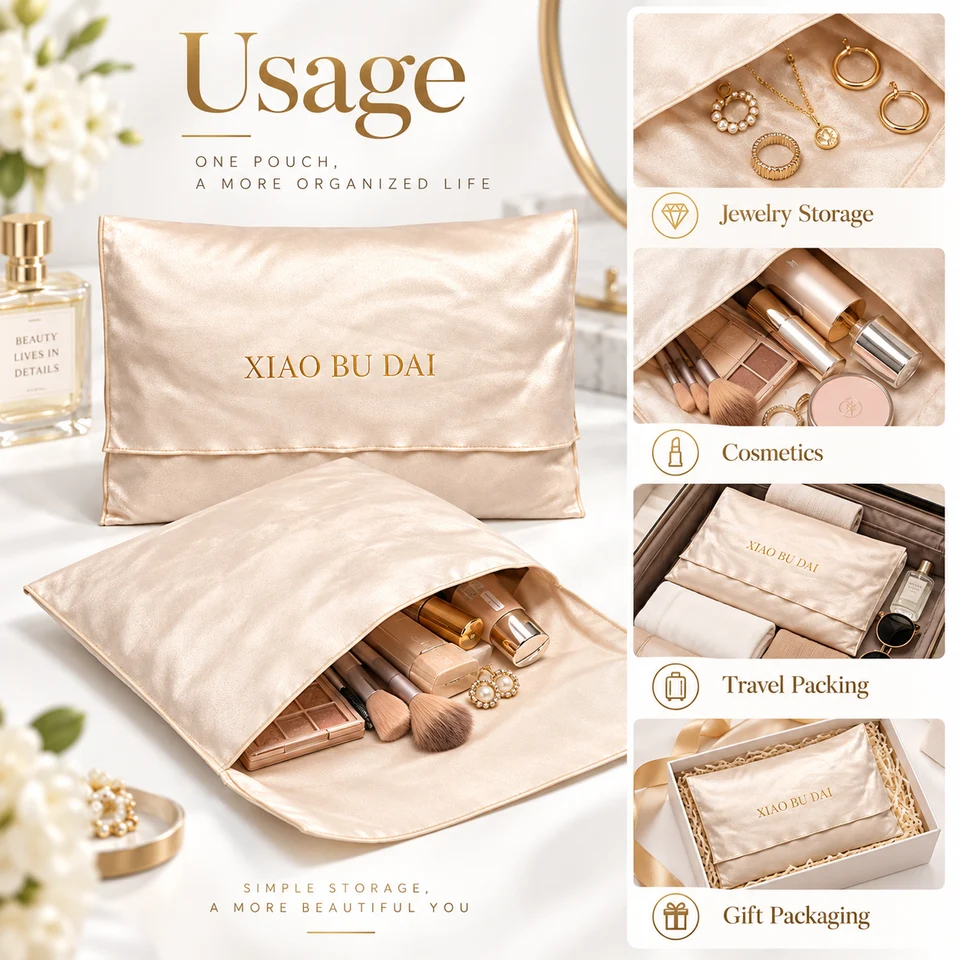 Satin Envelope Pouch — image 2