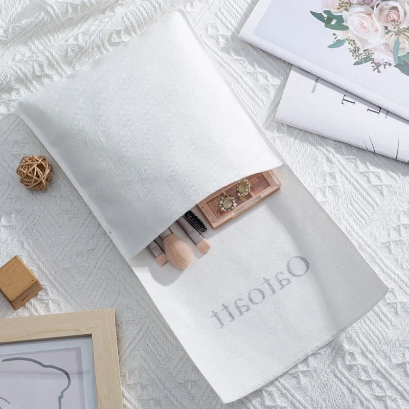 White Fabric Envelope Pouch — image 5