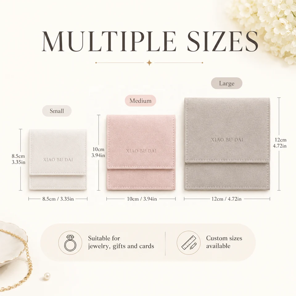 Cream Microfiber Envelope Pouch — image 3