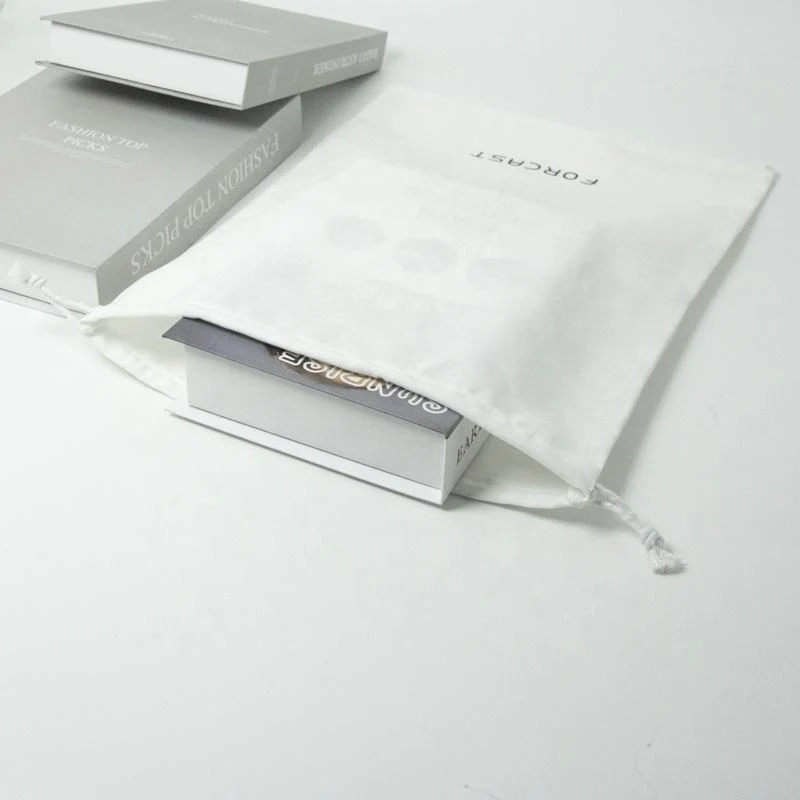 Textured Fabric Drawstring Pouch — image 4
