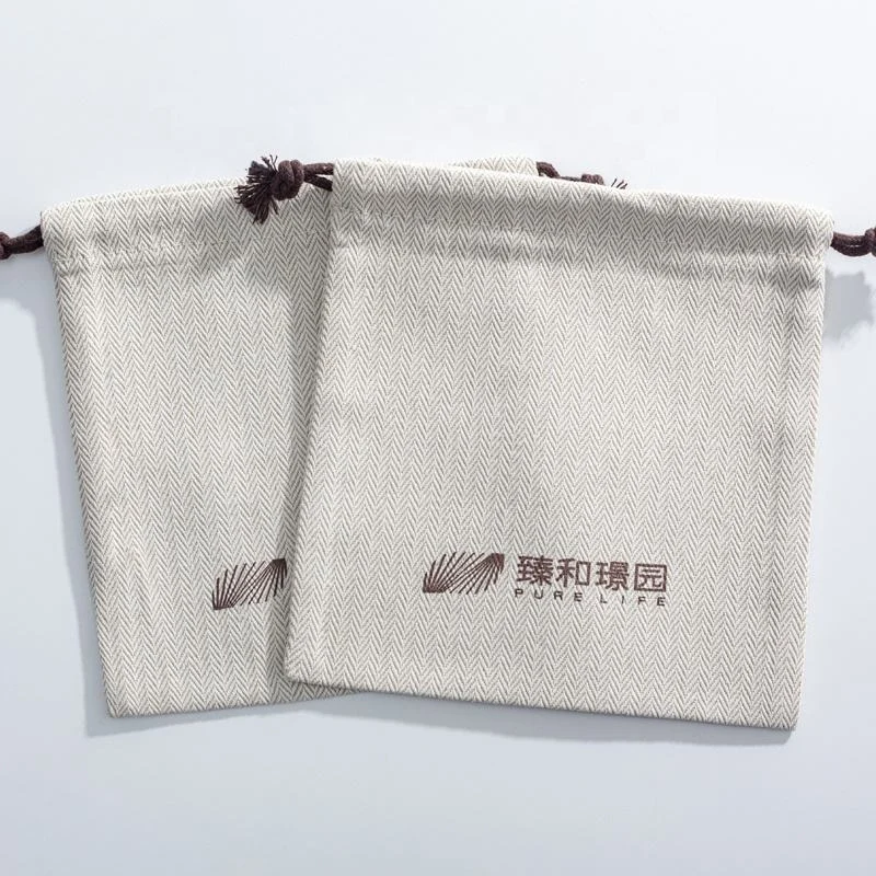 Textured Fabric Drawstring Pouch — image 6