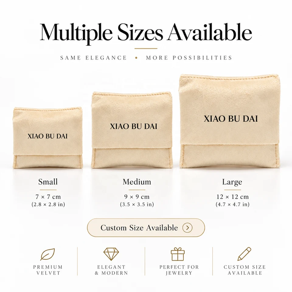 Cream Velvet Envelope Pouch — image 3