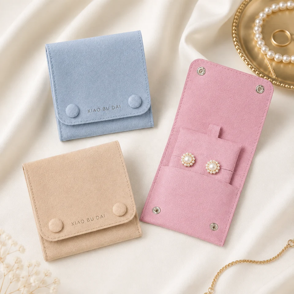 Cream Microfiber Envelope Pouch — image 4