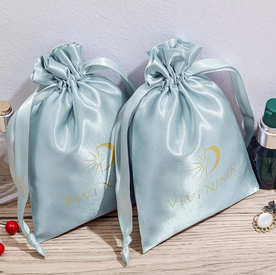 Satin Drawstring Pouch — image 2