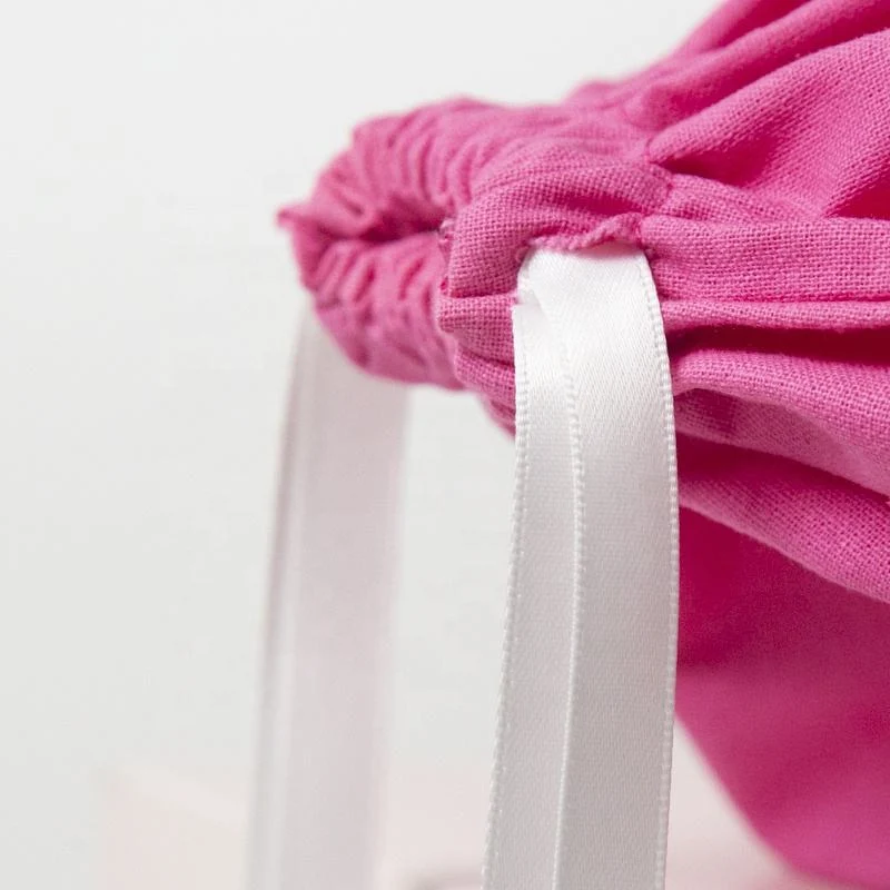 Textured Fabric Drawstring Pouch — image 5