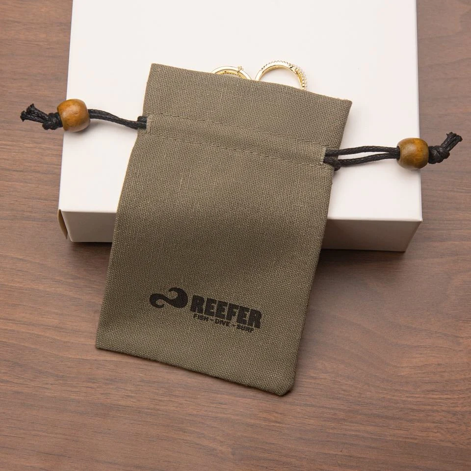 Textured Fabric Drawstring Pouch — image 6