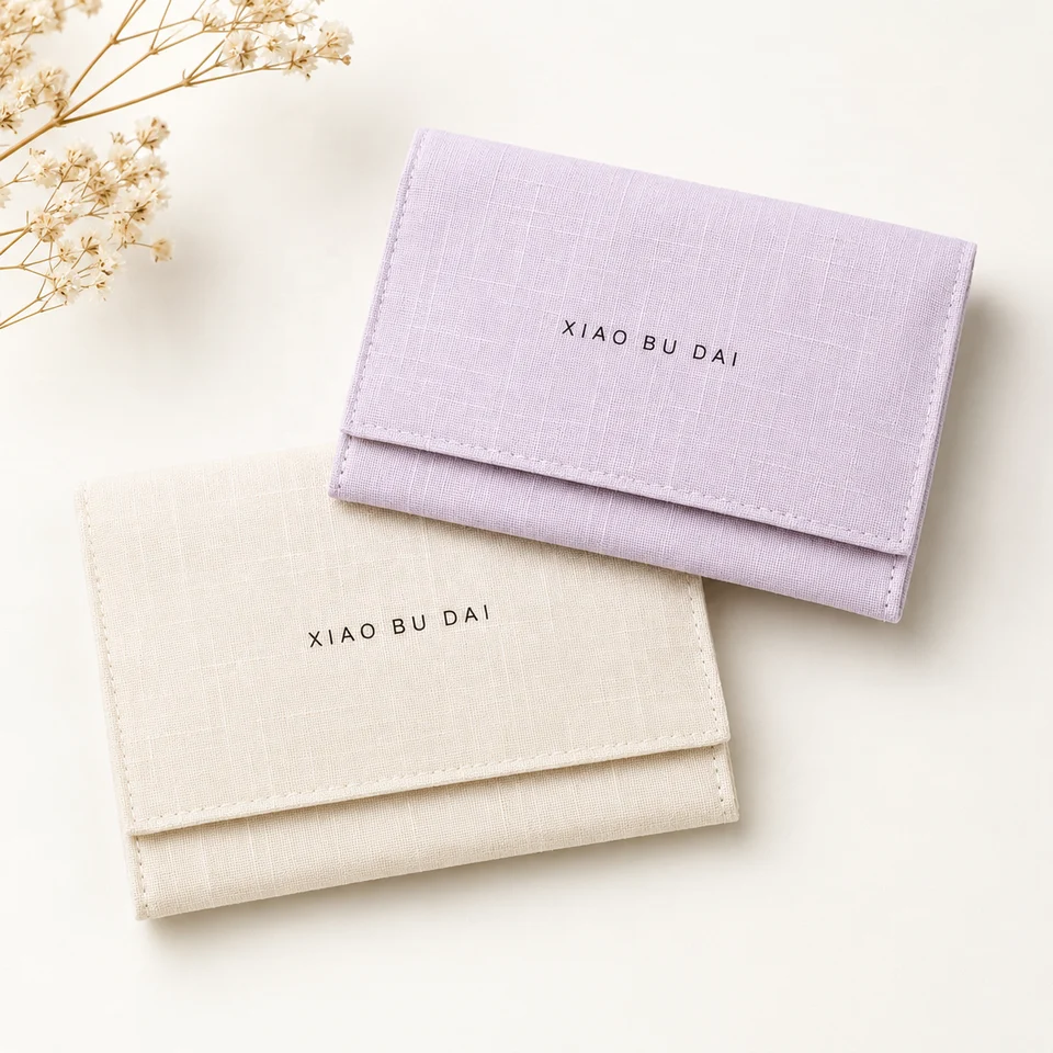 Textured Fabric Envelope Pouch — image 4