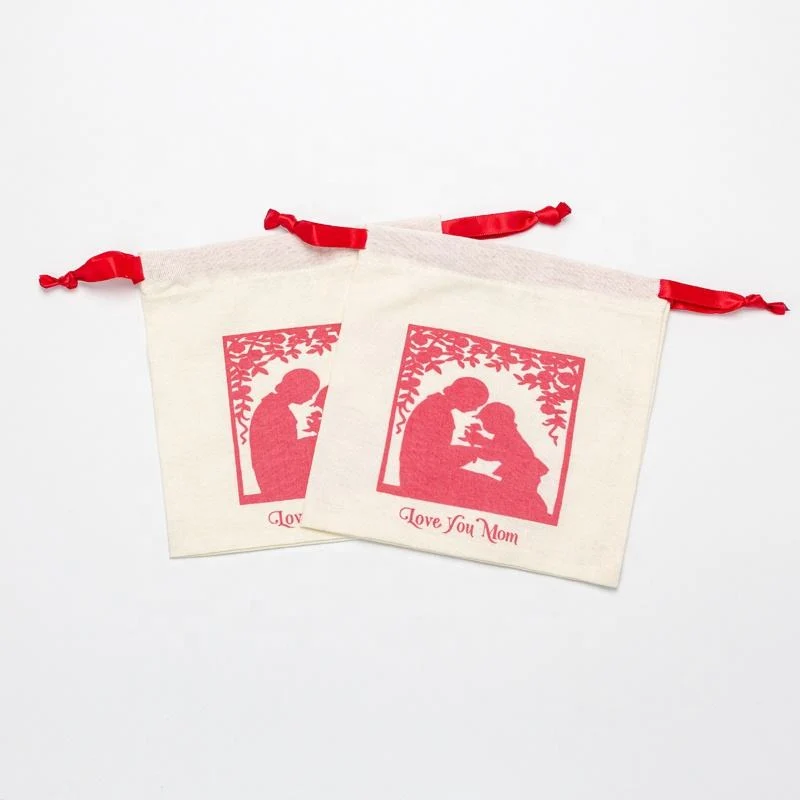Textured Fabric Drawstring Pouch — image 6