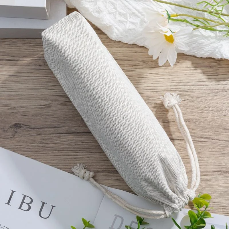 Textured Fabric Drawstring Pouch — image 5