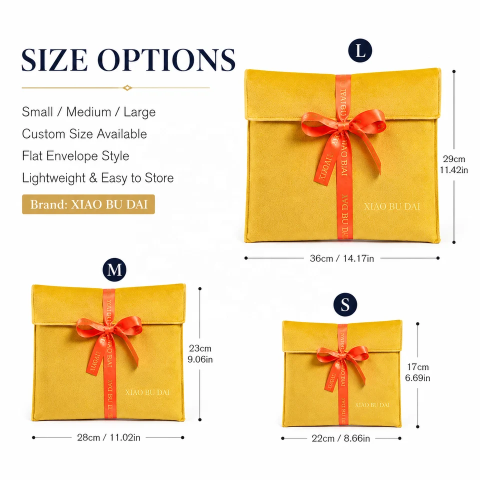 Navy Velvet Envelope Pouch — image 3
