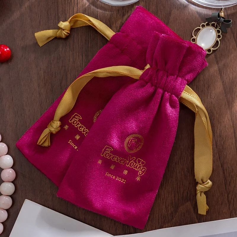 Velvet Drawstring Pouch — image 3