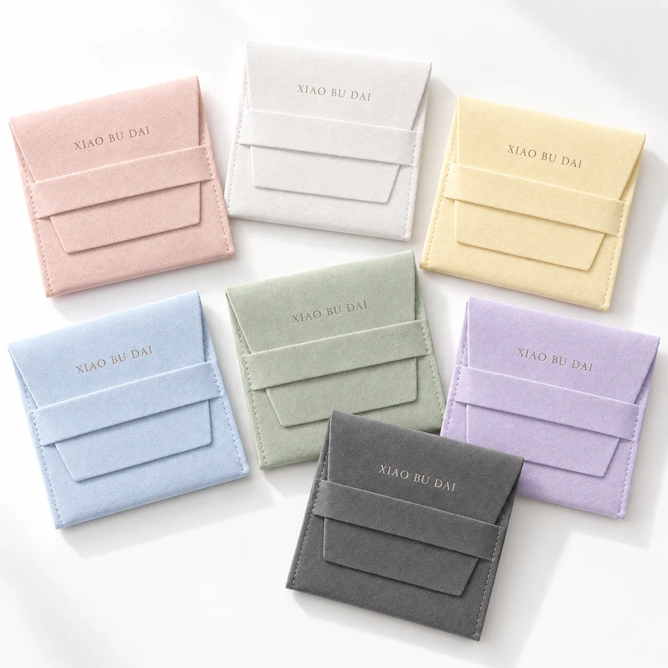 Cream Microfiber Envelope Pouch — image 4
