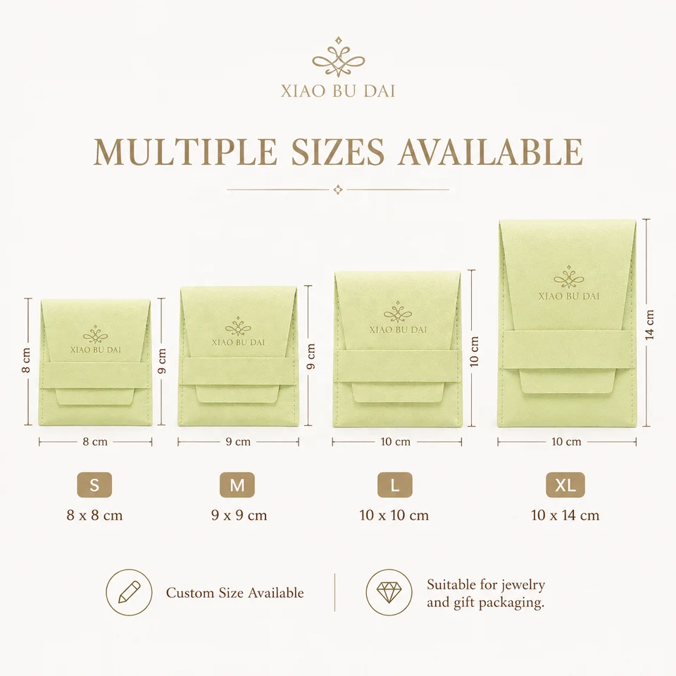 Sage Green Microfiber Envelope Pouch — image 3