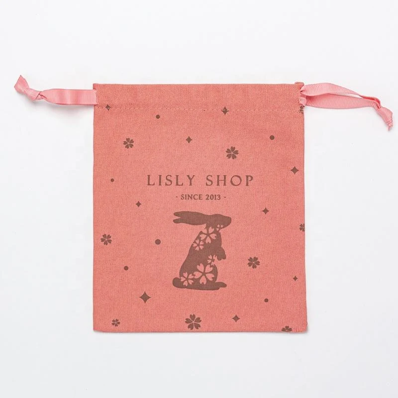 Textured Fabric Drawstring Pouch — image 6