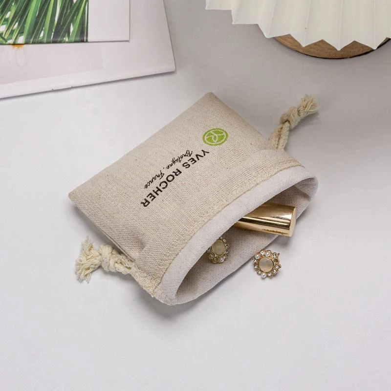 Textured Fabric Drawstring Pouch — image 6