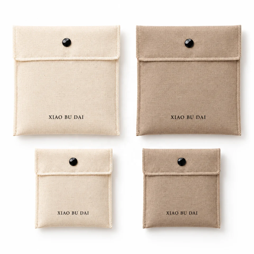 Textured Fabric Envelope Pouch — image 4