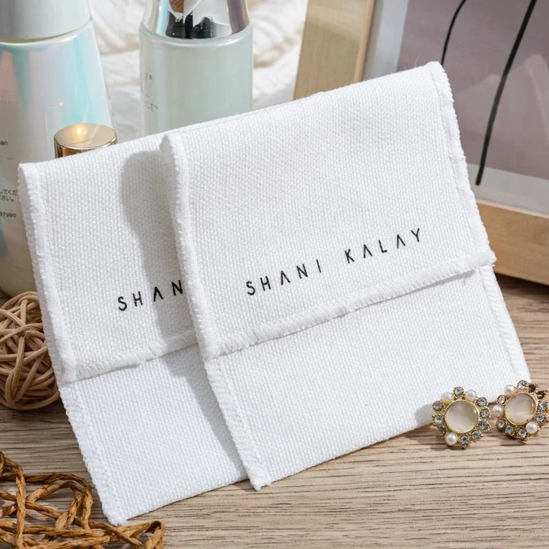 White Fabric Envelope Pouch — image 2