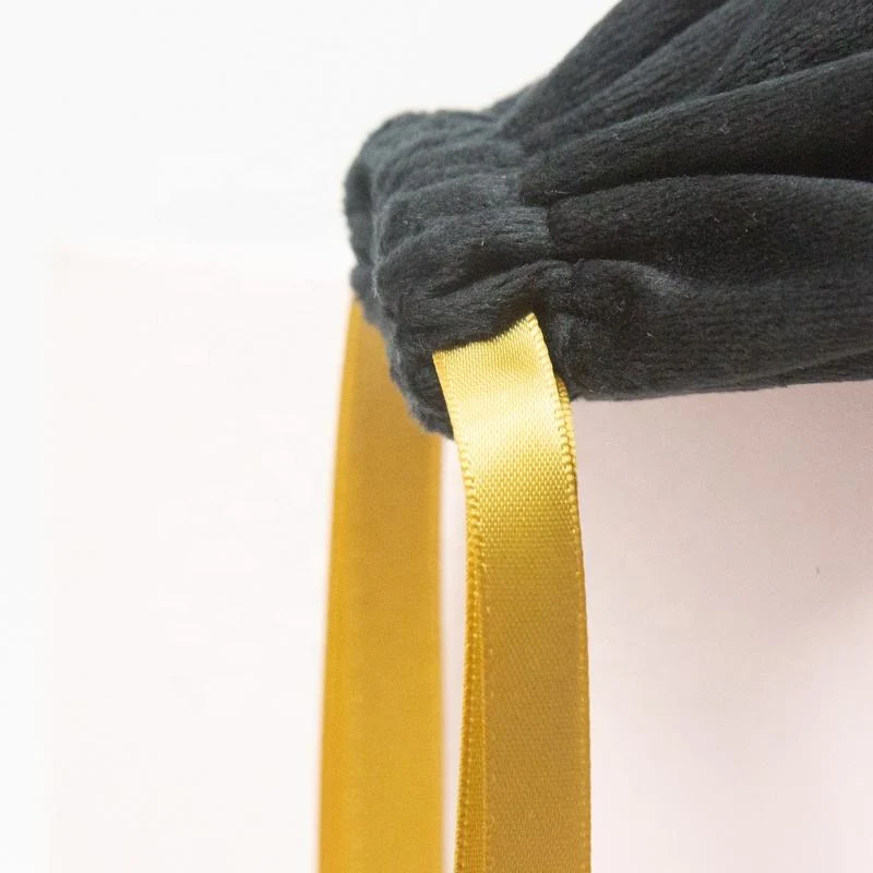Black Velvet Drawstring Pouch — image 6