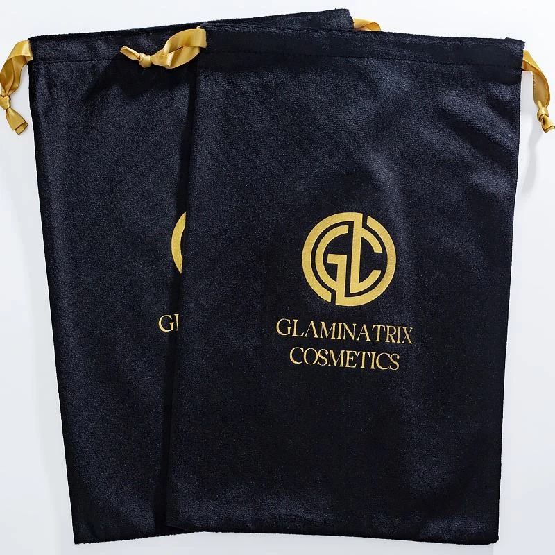 Black Velvet Drawstring Pouch — image 5