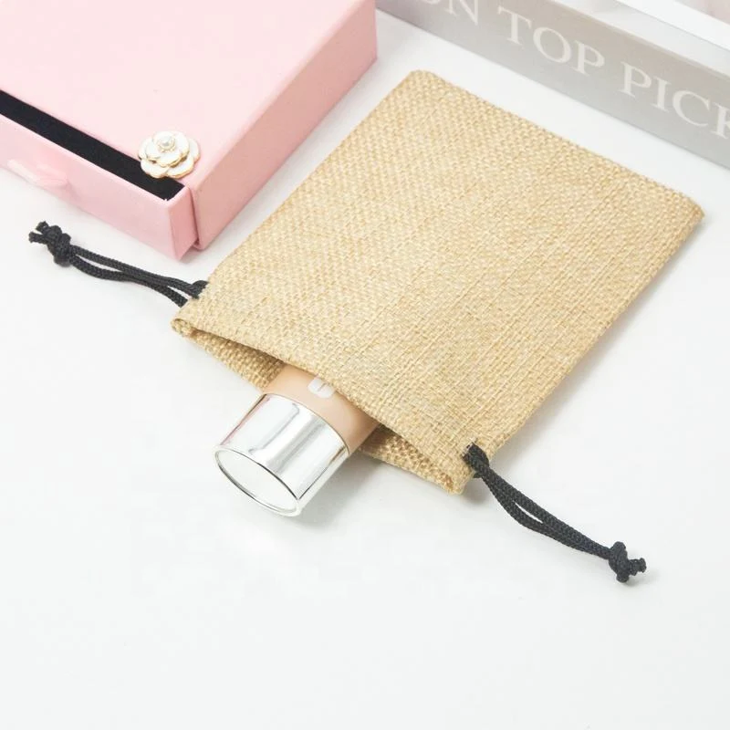 Textured Fabric Drawstring Pouch — image 5